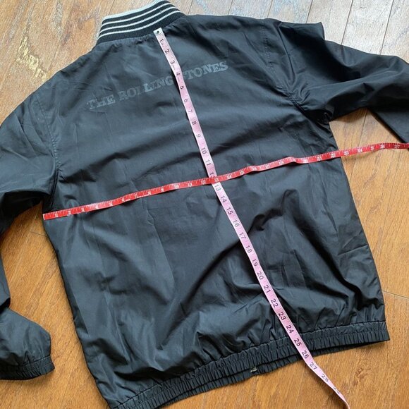 The Rolling Stones Windbreaker Zip Up Jacket Black Medium - Picture 4 of 5